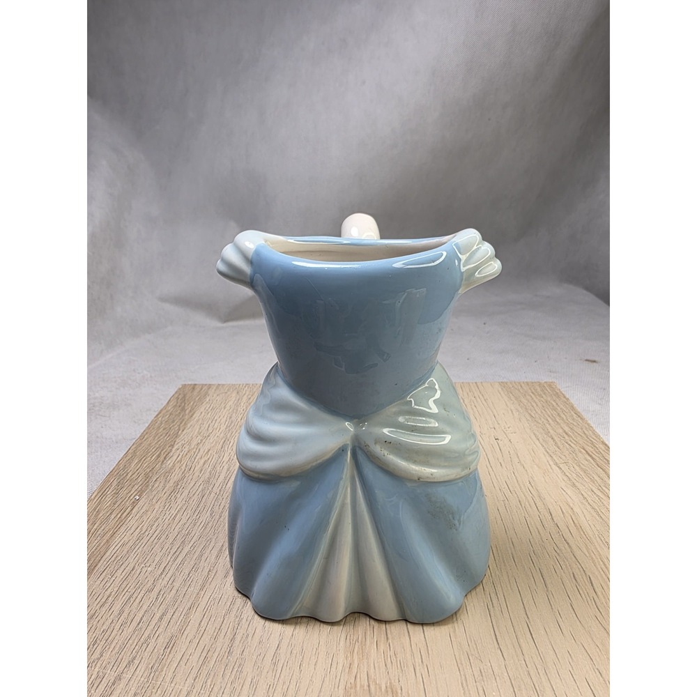 Rare Disney Galerie Cinderella Princess Blue White Dress Shaped Figural Mug Cup